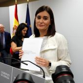 La ministra de Sanidad, Consumo y Bienestar Social, Carmen Montón