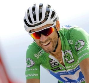 Alejandro Valverde, durante una etapa de la Vuelta 2018 Alejandro Valverde, durante una etapa de la Vuelta 2018