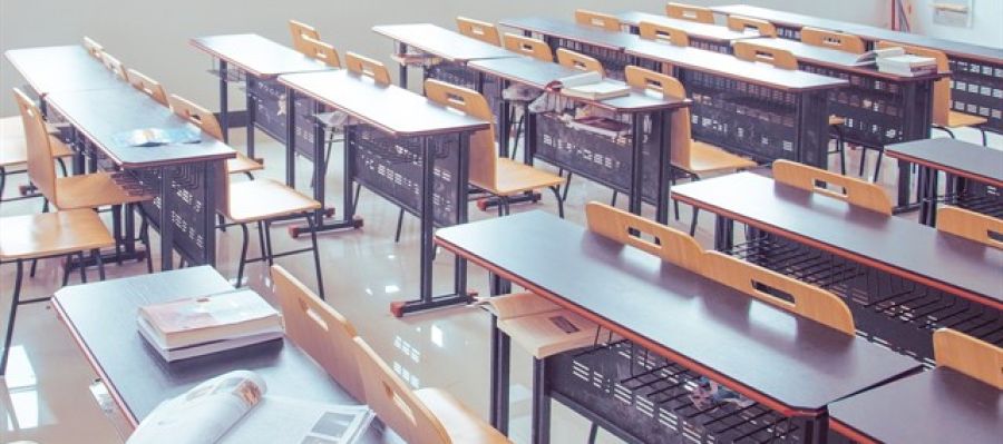 Imagen de un aula escolar. Imagen de un aula escolar.