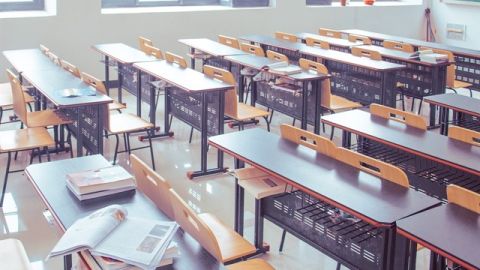 Imagen de un aula escolar