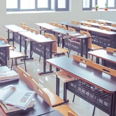 Imagen de un aula escolar. Imagen de un aula escolar.
