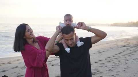 Lucas V&aacute;zquez y su familia