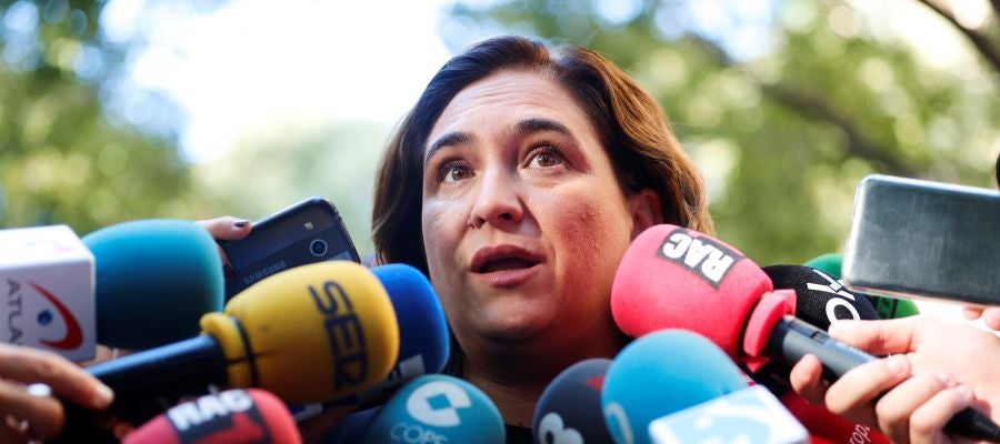 La alcaldesa de Barcelona, Ada Colau La alcaldesa de Barcelona, Ada Colau