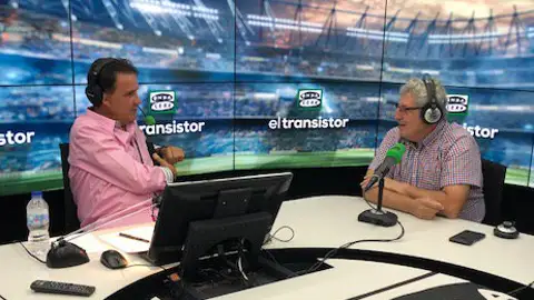 José María Rubio con De la Morena. José María Rubio con De la Morena.