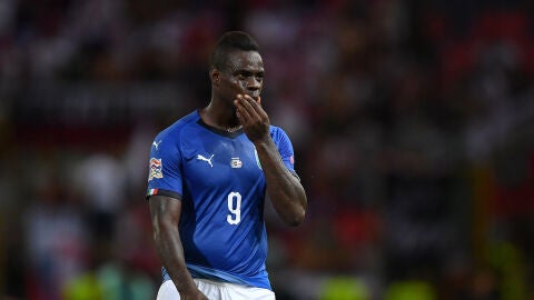 Balotelli con la selecci&oacute;n italiana