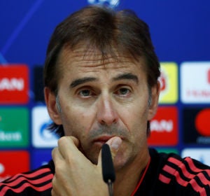 Julen Lopetegui, en rueda de prensa Julen Lopetegui, en rueda de prensa