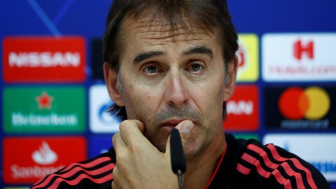 Julen Lopetegui, en rueda de prensa