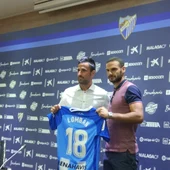Presentación de David Lombán como jugador del Málaga CF Presentación de David Lombán como jugador del Málaga CF