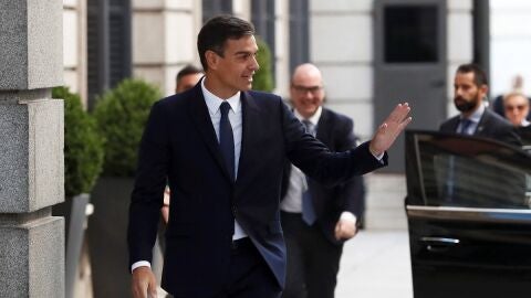 Pedro S&aacute;nchez, a la salida del Congreso