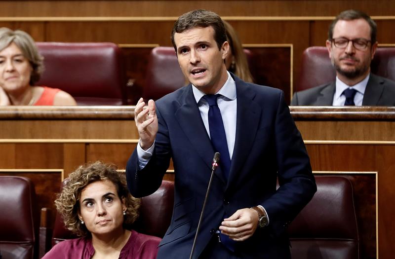Pablo Casado: "Cada uno es rehén de lo que exige a los demás" Pablo Casado: "Cada uno es rehén de lo que exige a los demás"