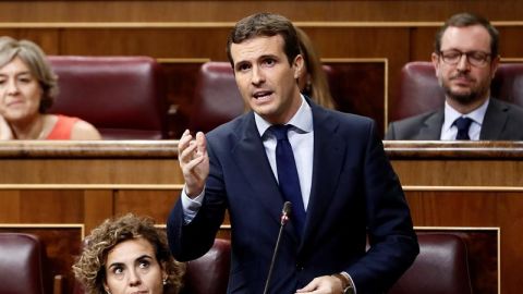 El l&iacute;der del PP,Pablo Casado