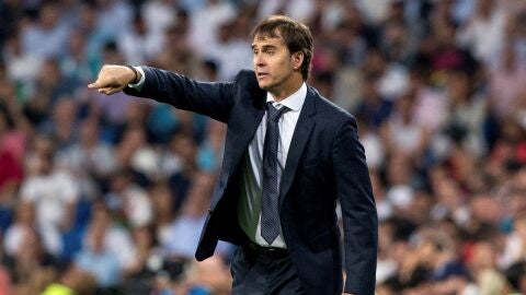 Lopetegui durante el partido contra la Roma