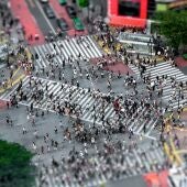 Paso diagonal de Shibuya, Japón