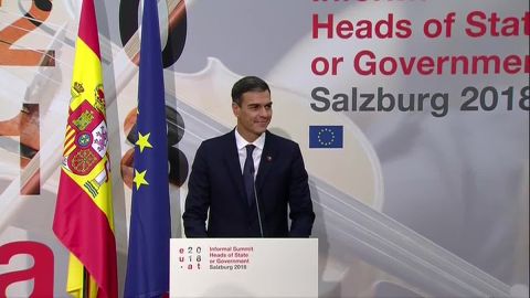 Pedro S&aacute;nchez, en rueda de prensa