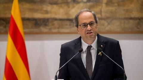 Quim Torra ante los medios