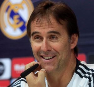 Lopetegui en rueda de prensa Lopetegui en rueda de prensa