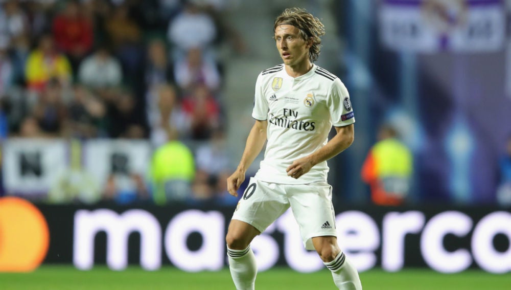 Luka Modric, en un partido con el Real Madrid