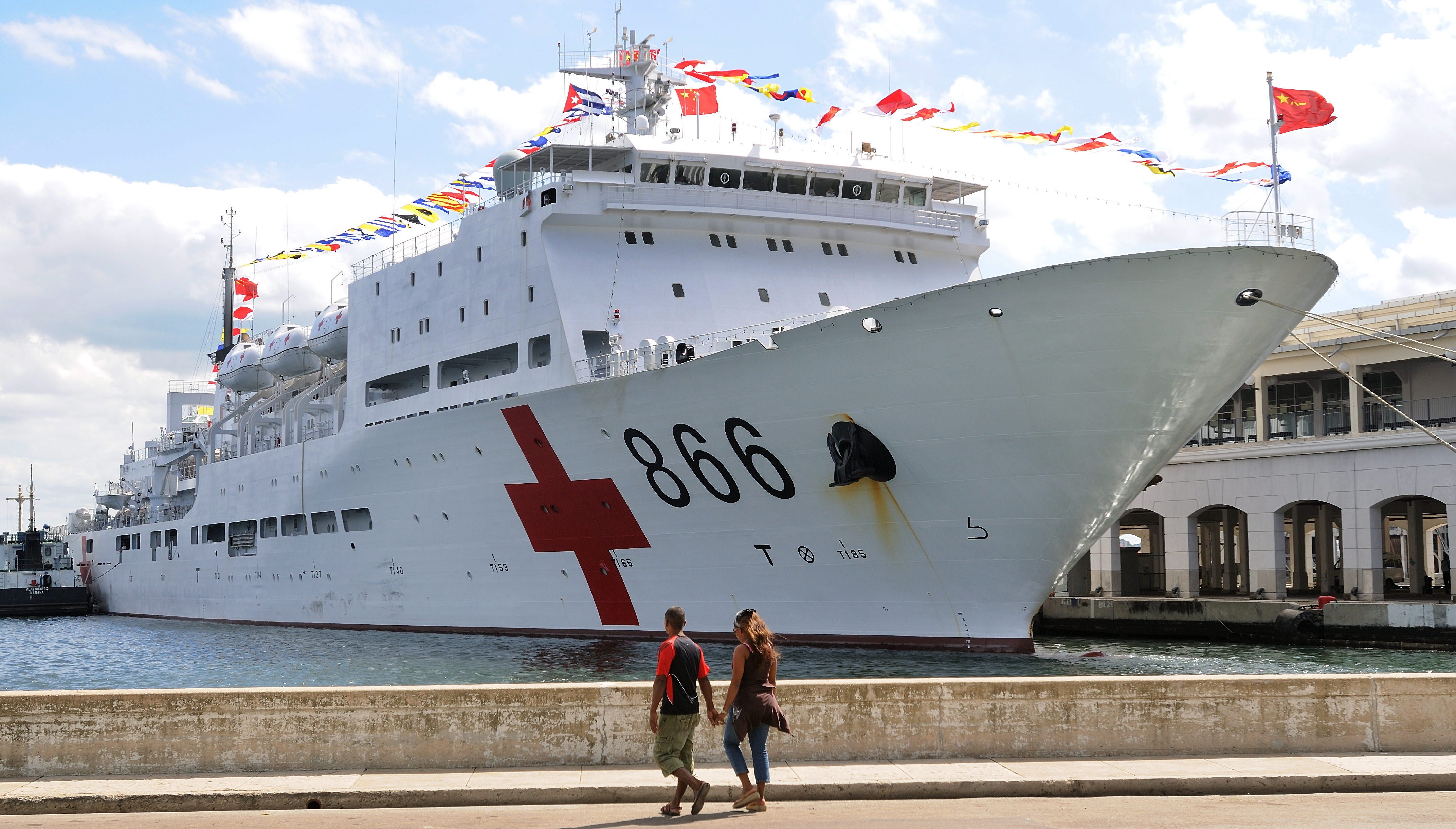 Llega a Venezuela un buque hospital chino para brindar apoyo médico Llega a Venezuela un buque hospital chino para brindar apoyo médico