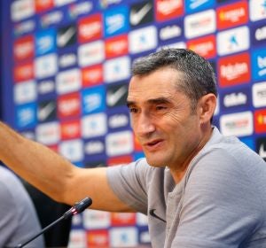Ernesto Valverde, en rueda de prensa Ernesto Valverde, en rueda de prensa