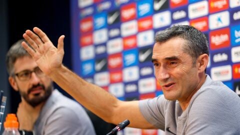 Ernesto Valverde, en rueda de prensa