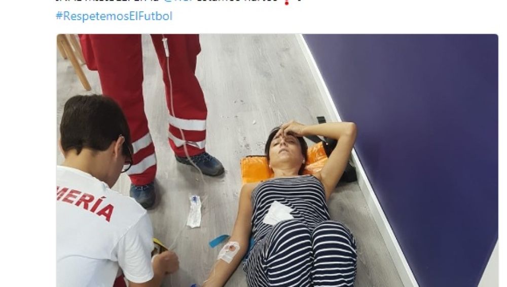 Los sanitarios realizaron 14 intervenciones por el calor en el Levante-Sevilla Los sanitarios realizaron 14 intervenciones por el calor en el Levante-Sevilla