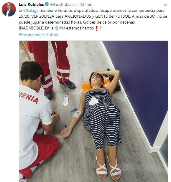 ¿Quién es la mujer que aparece en la foto del tweet de Rubiales? ¿Quién es la mujer que aparece en la foto del tweet de Rubiales?