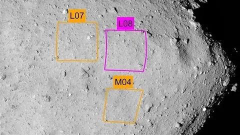 Imagen del aterrizaje en un asteroide Imagen del aterrizaje en un asteroide