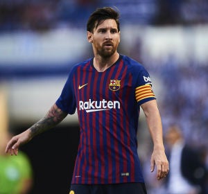 Messi, en un partido con el Barcelona Messi, en un partido con el Barcelona