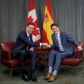 Pedro Sánchez y Justin Trudeau