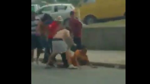 Momento de la grave agresi&oacute;n en Monterrey