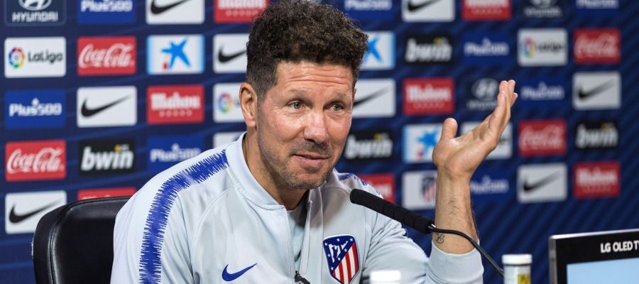 Simeone, en rueda de prensa Simeone, en rueda de prensa