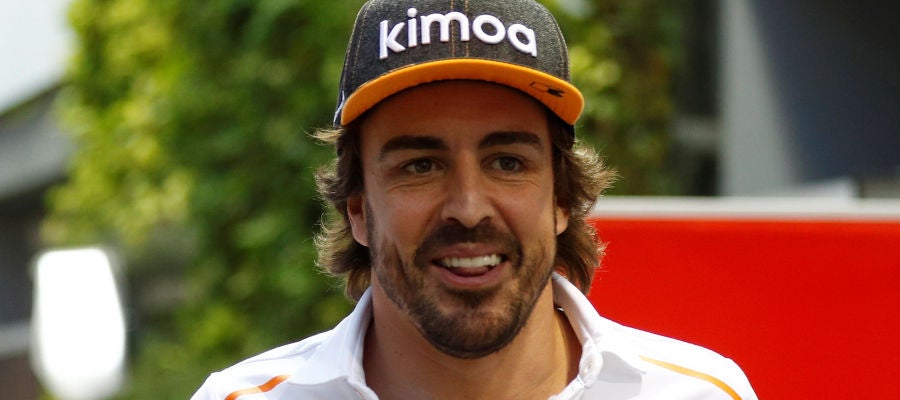 Fernando Alonso, en Singapur Fernando Alonso, en Singapur