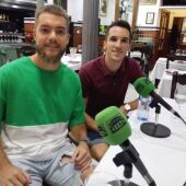 Víctor Arévalo y Óscar Muñoz, jugadores del UMA Antequera de fútbol sala