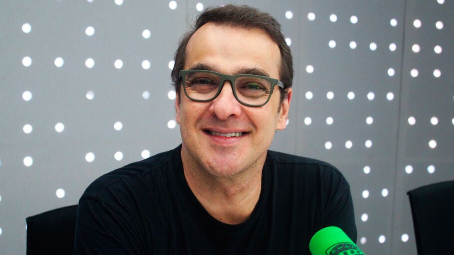 Luis Merlo en los estudios de Onda Cero