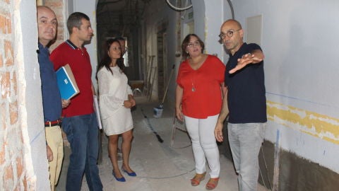 Carmen Olmedo durante la visita al Centro Guadiana I de C.Real