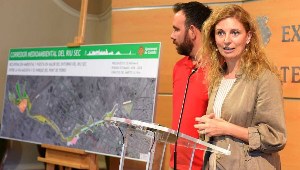 La alcaldesa de Castellón, Amparo Marco, presenta el corredor medioambiental del Riu Sec. 