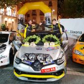 Los pilotos José Javier Pérez y Alberto Espino, vencedores en categoría absoluta del Rally 'Ciutat de Xixona'.