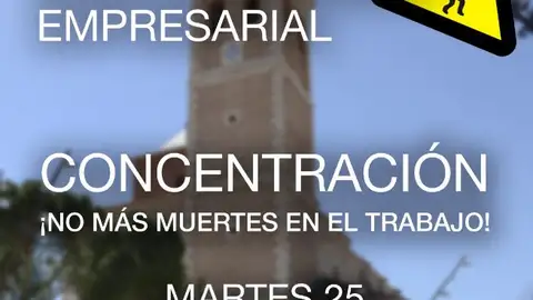 CC.OO. convoca una concentración contra los accidentes en el trabajo Accidente laboral en Meco