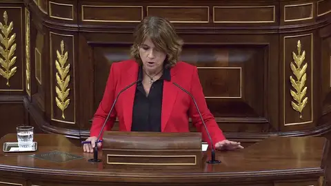Dolores Delgado niega que va a dimitir: "Ni este gobierno socialista, ni esta ministra va aceptar el chantaje de nadie" Dolores Delgado niega que va a dimitir: "Ni este gobierno socialista, ni esta ministra va aceptar el chantaje de nadie"