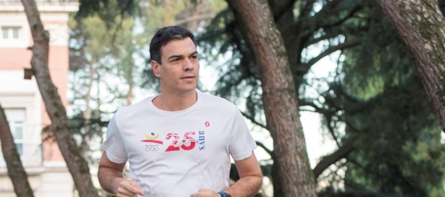 Pedro Sánchez corriendo (Archivo) Pedro Sánchez corriendo (Archivo)