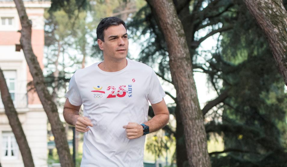 Pedro Sánchez participa en la carrera por la conciliación familiar en Alcobendas Pedro Sánchez participa en la carrera por la conciliación familiar en Alcobendas