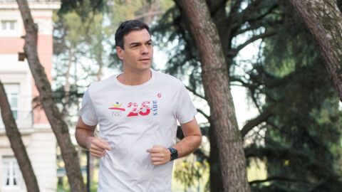 Pedro S&aacute;nchez corriendo (Archivo)