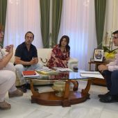Reunión entre representantes de los Ayuntamientos de C.Real y Poblete, Diputación y Junta