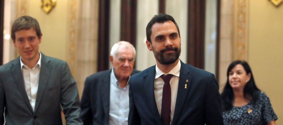 El presidente del Parlament Roger Torrent El presidente del Parlament Roger Torrent