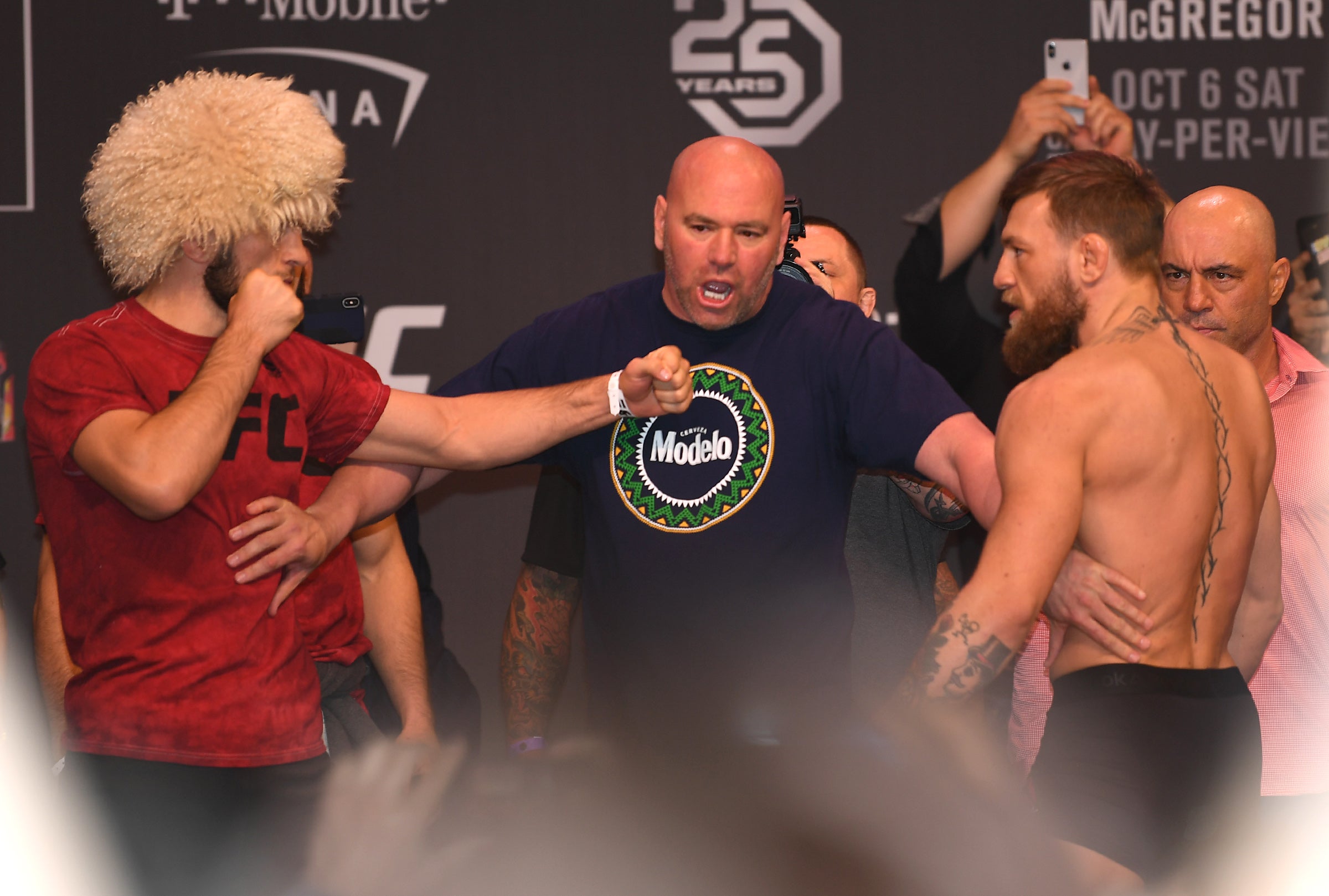 El pesaje más tenso que se recuerda: McGregor y Khabib casi llegan a las manos El pesaje más tenso que se recuerda: McGregor y Khabib casi llegan a las manos