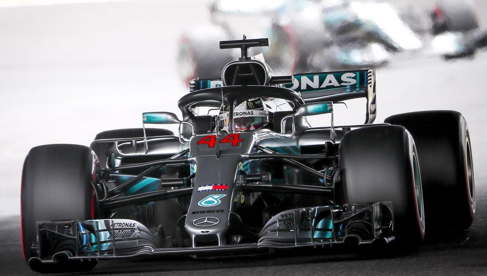 Lewis Hamilton, en la clasificación del GP de Japón