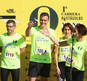 Pedro Sánchez en la Carrera de obstáculos 'Yo no renuncio' por la conciliación Pedro Sánchez en la Carrera de obstáculos 'Yo no renuncio' por la conciliación
