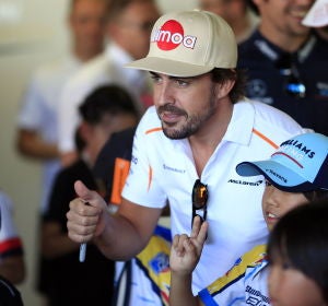 Fernando Alonso, en el trazado de Suzuka Fernando Alonso, en el trazado de Suzuka