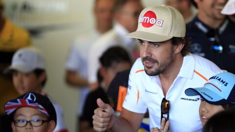 Fernando Alonso, en el trazado de Suzuka