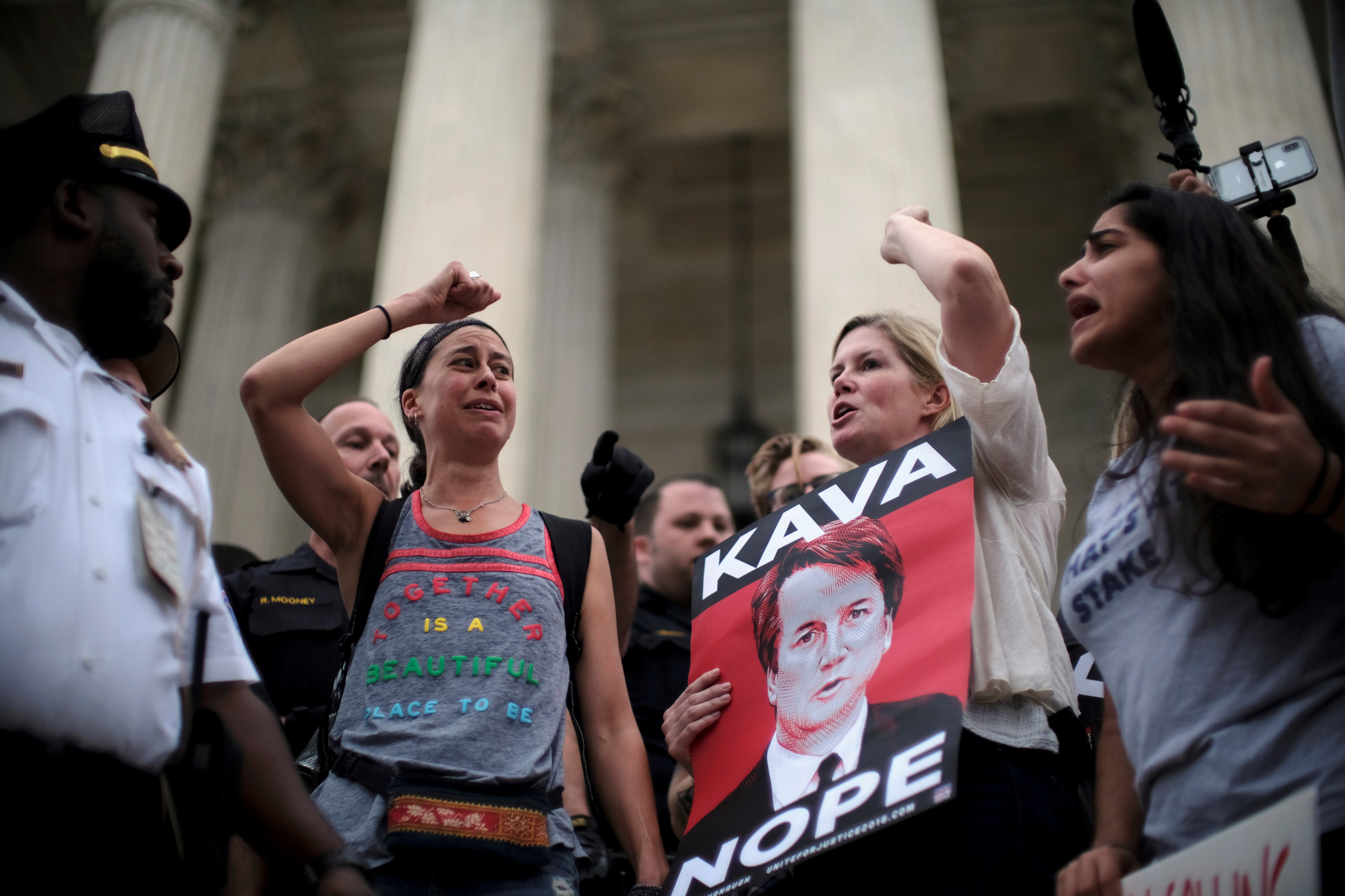 Detenidas 164 personas durante las protestas contra Kavanaugh en Estados Unidos Detenidas 164 personas durante las protestas contra Kavanaugh en Estados Unidos